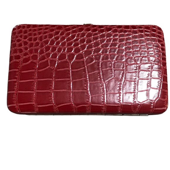 The Metropolitan Faux Snakeskin Red Wallet 😍host-pick! - Picture 2 of 11
